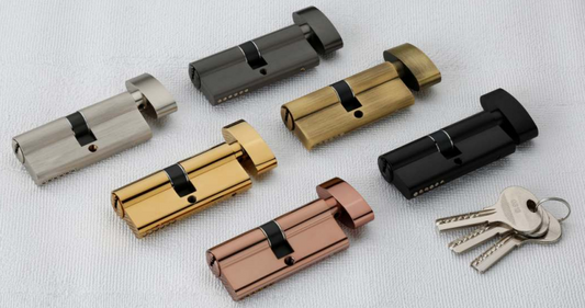 LB007 Lockfit Mortise Lock Handles Complete Set with Lock Body and Cylinder | Half Cylinder