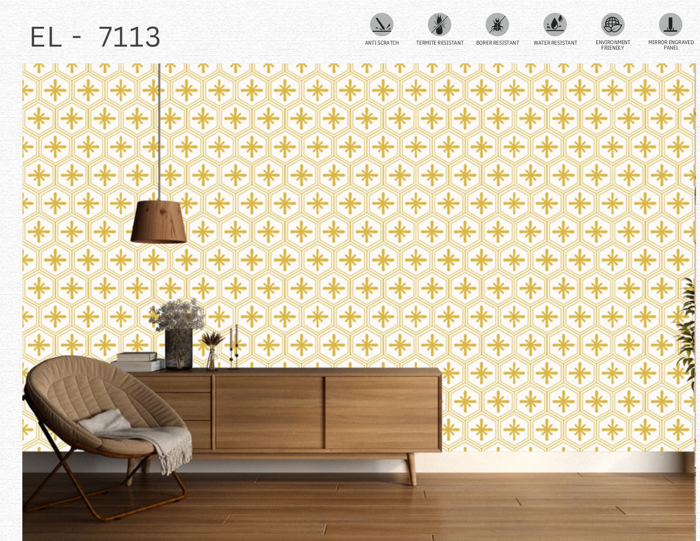 Designer Wall Panel - EL-7113 | 8X2 feet