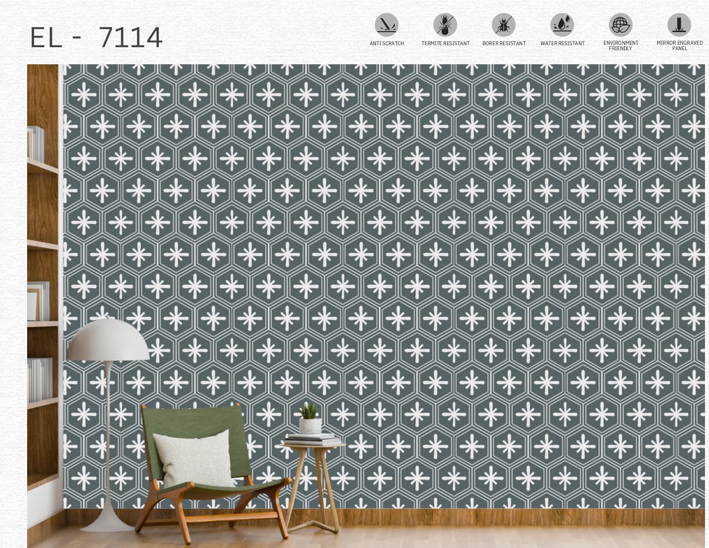 Designer Wall Panel - EL-7114 | 8X2 feet