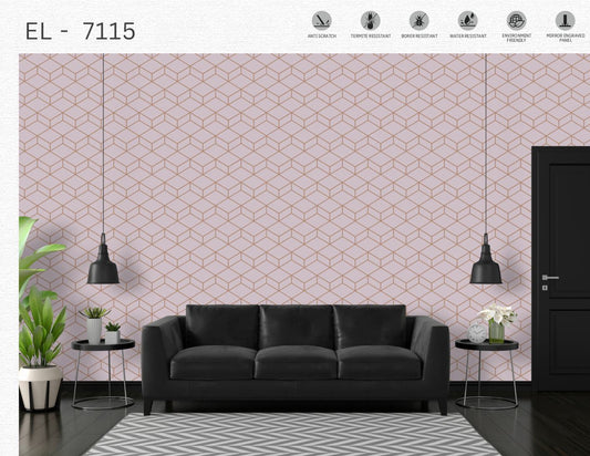 Designer Wall Panel - EL-7115 | 8X2 feet