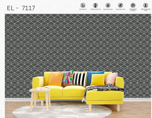 Designer Wall Panel - EL-7117 | 8X2 feet