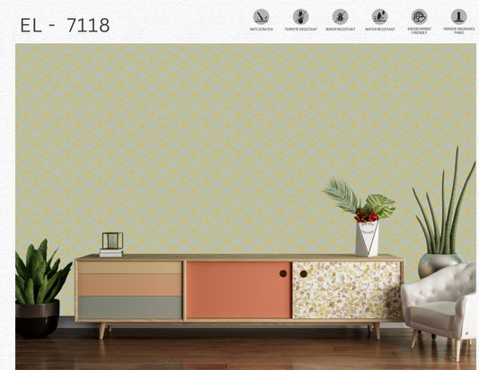 Designer Wall Panel - EL-7118 | 8X2 feet