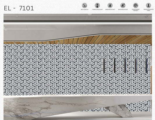 Designer Wall Panel - EL-7101 | 8X2 feet