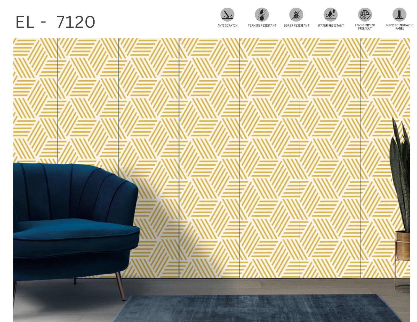 Designer Wall Panel - EL-7120 | 8X2 feet