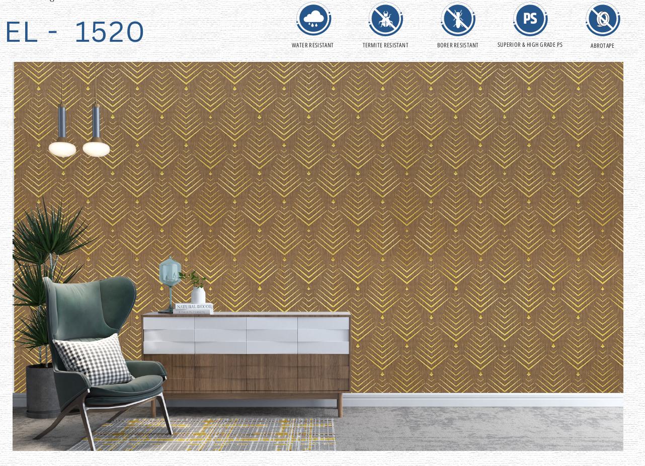 Designer Wall Panel - EL-1520 | 8X2 feet