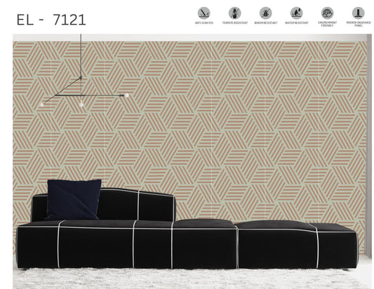 Designer Wall Panel - EL-7121 | 8X2 feet