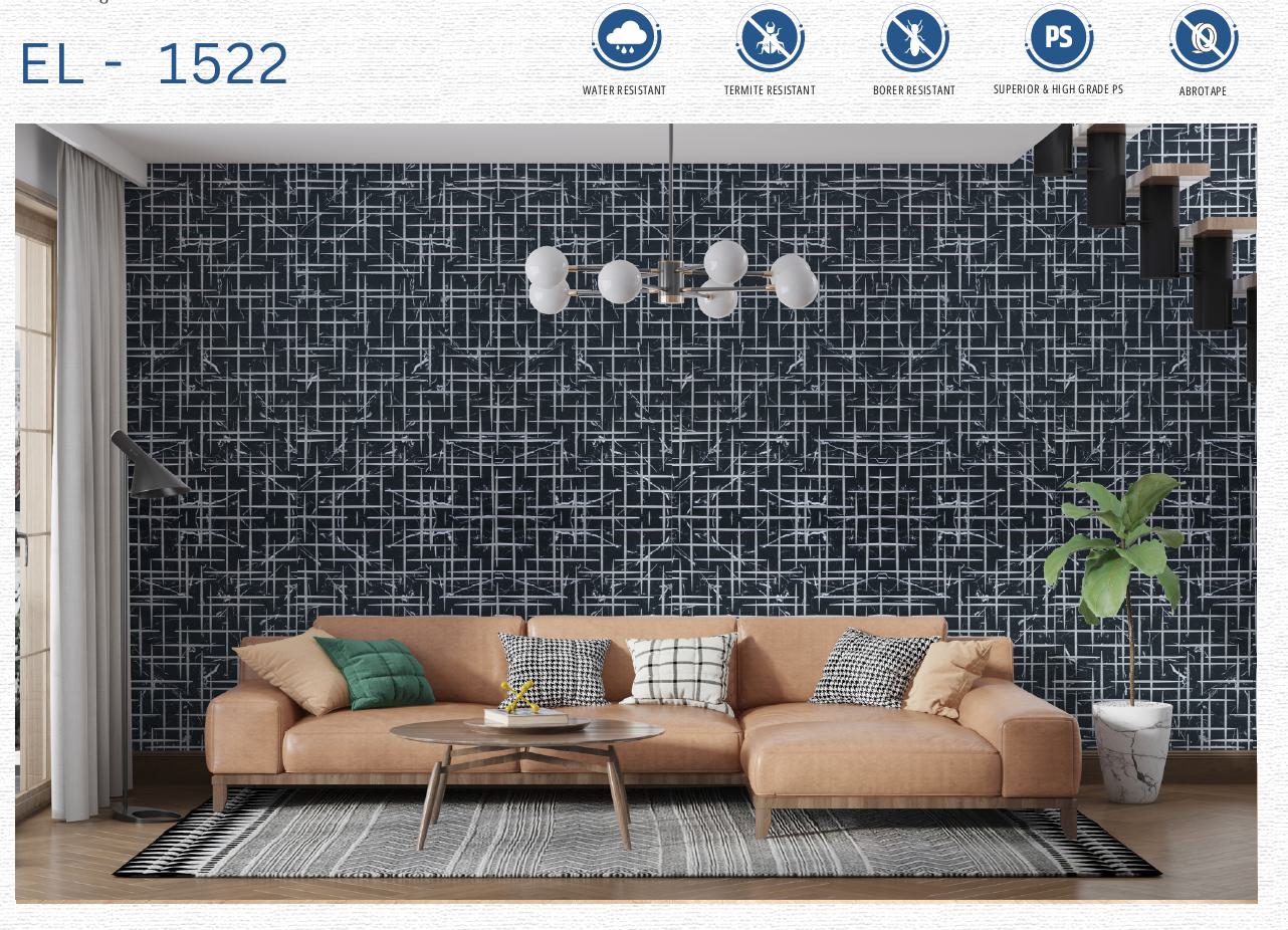 Designer Wall Panel - EL-1522 | 8X2 feet