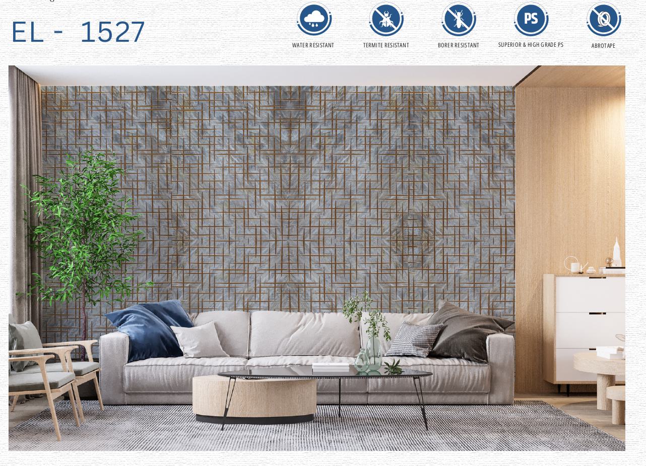 Designer Wall Panel - EL-1527 | 8X2 feet