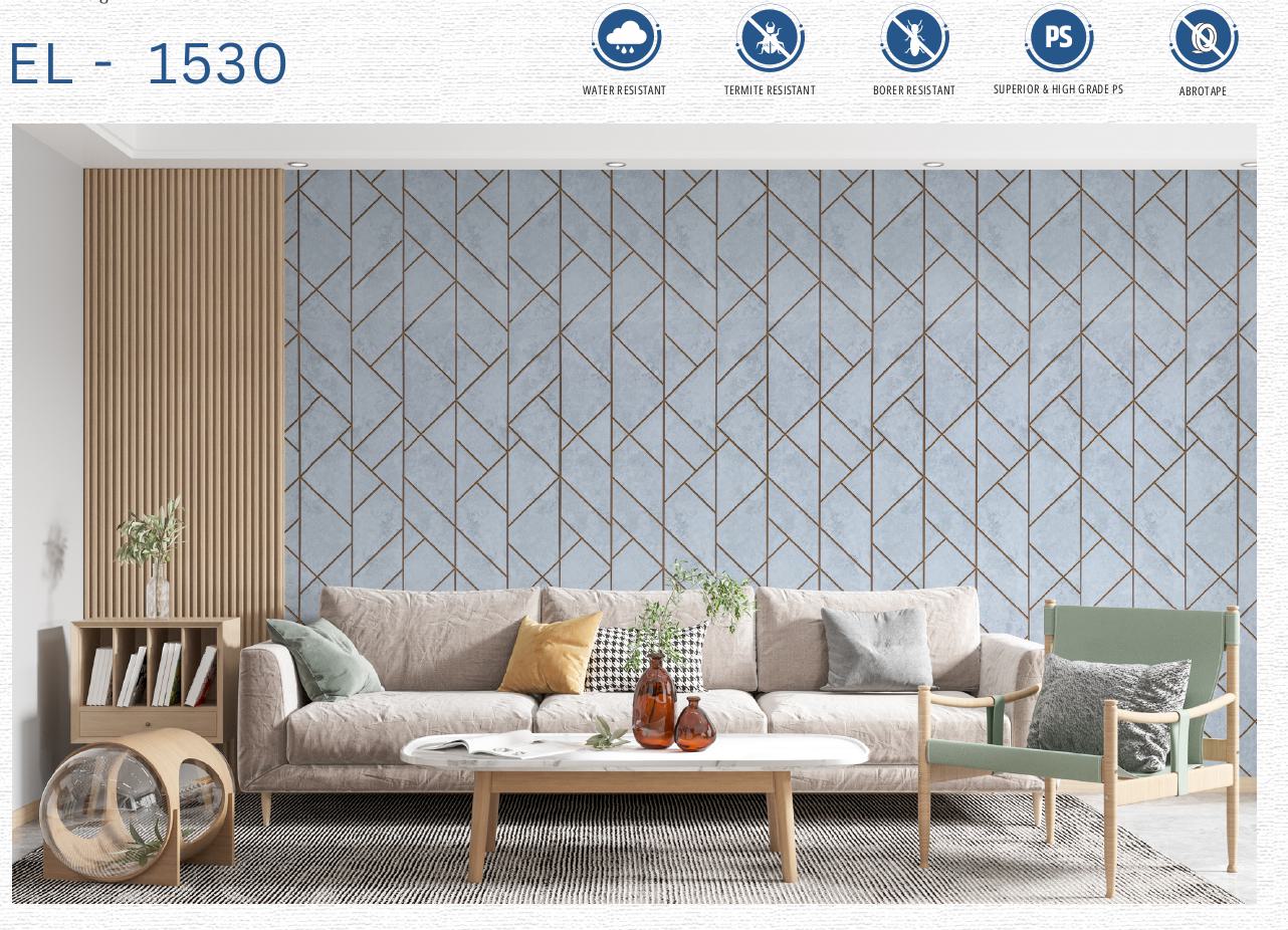 Designer Wall Panel - EL-1530 | 8X2 feet