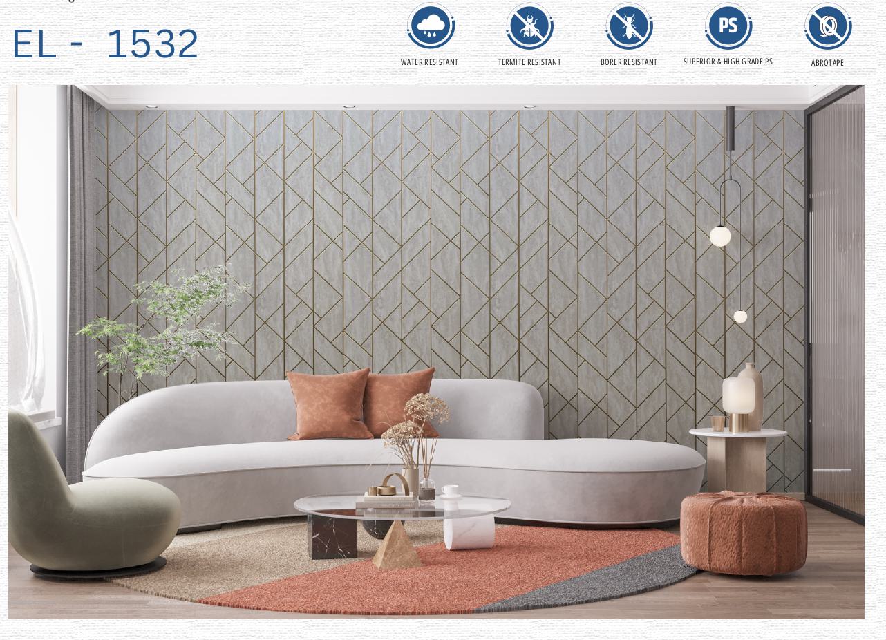 Designer Wall Panel - EL-1532 | 8X2 feet