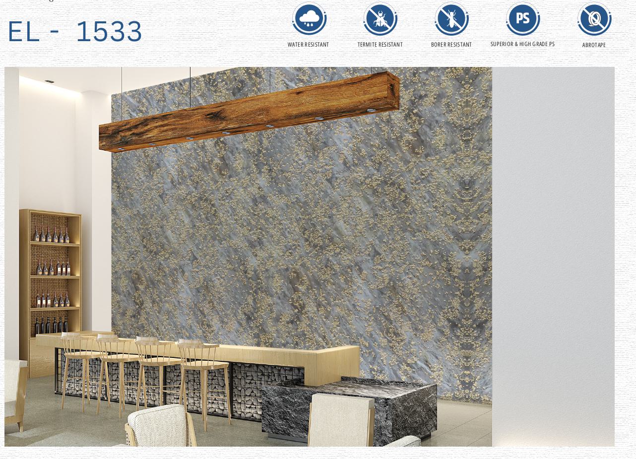 Designer Wall Panel - EL-1533 | 8X2 feet