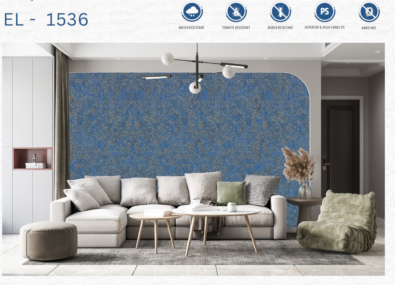 Designer Wall Panel - EL-1536 | 8X2 feet