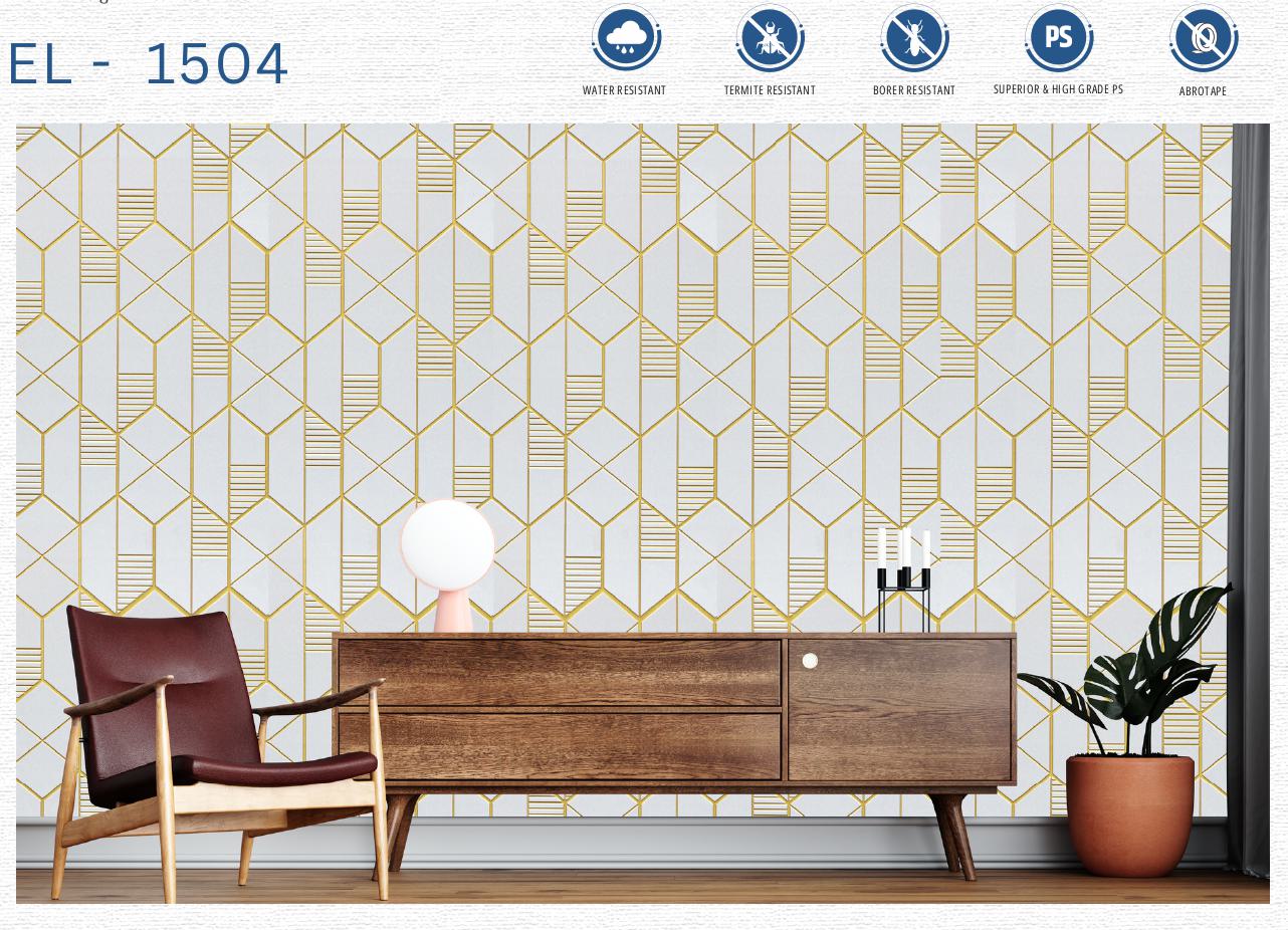 Designer Wall Panel - EL-1504 | 8X2 feet