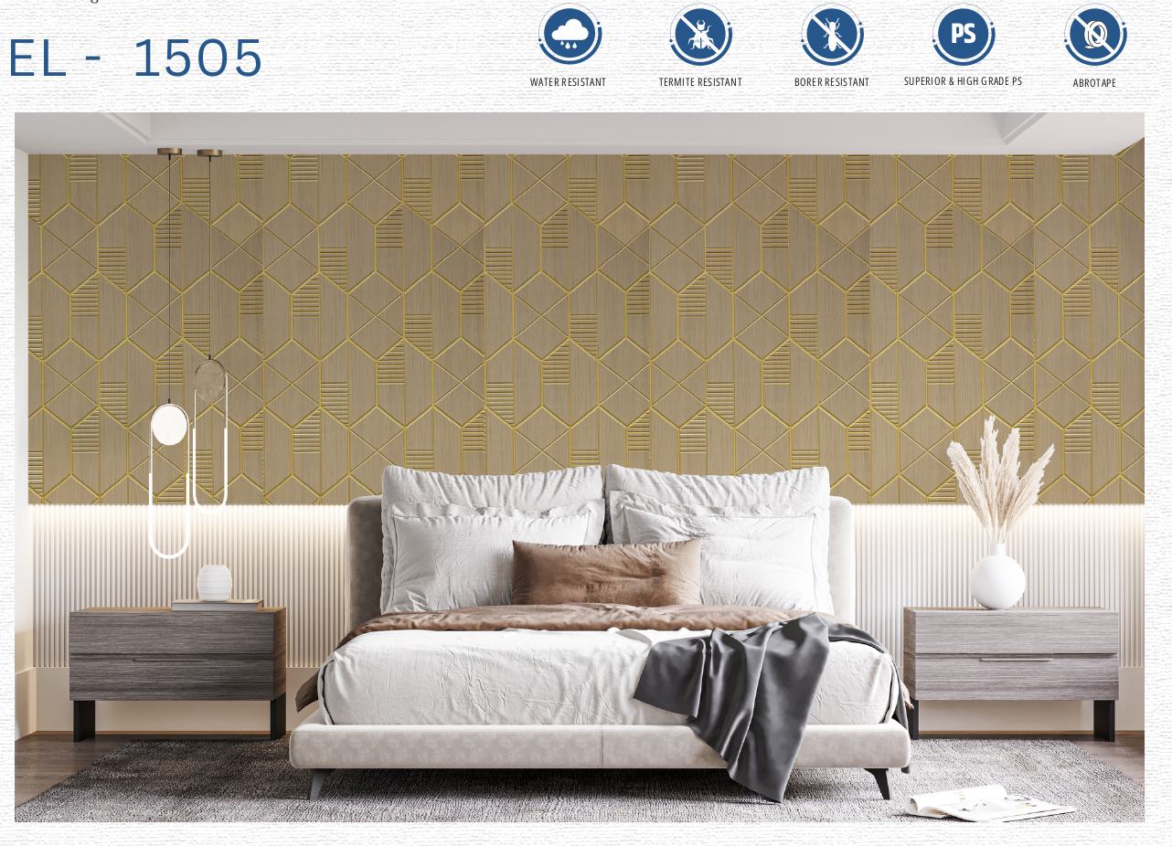 Designer Wall Panel - EL-1505 | 8X2 feet