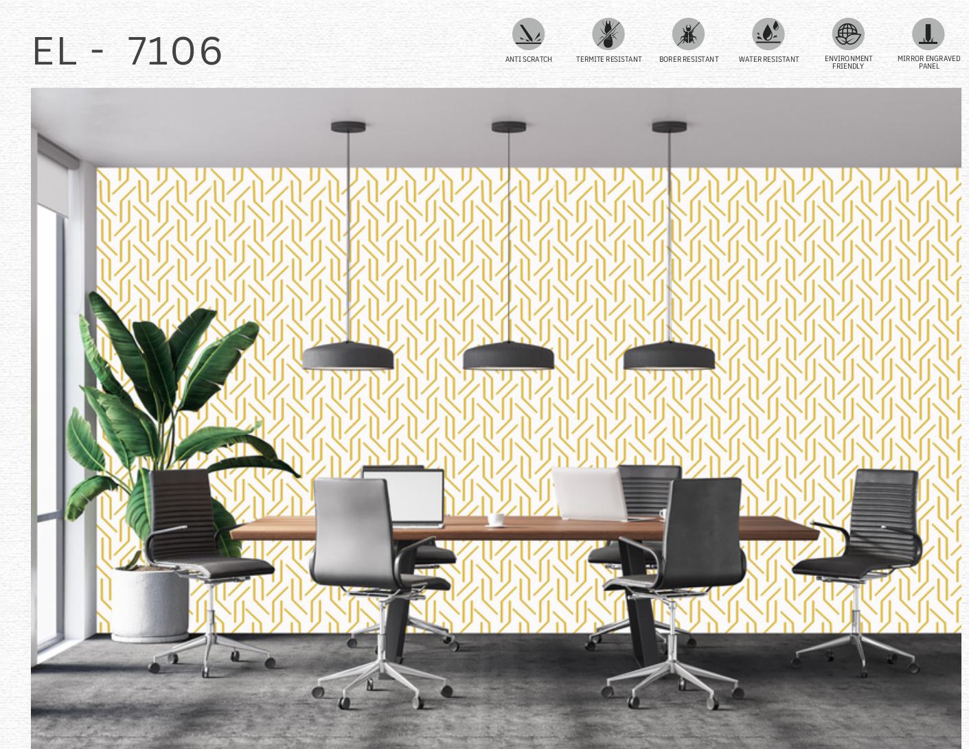 Designer Wall Panel - EL-7106 | 8X2 feet