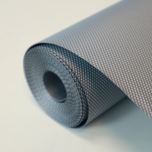 Multipurpose Kitchen Mats 45cm x 5m Anti-Slip Mats  | (Diamond Texture, Metallic Grey)