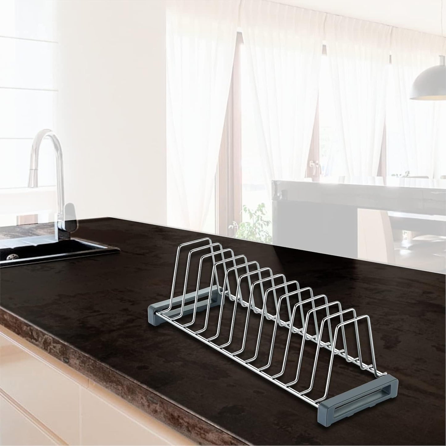 Stainless Steel Dish Rack 20 Inch/Modular Kitchen Basket Plate Rack