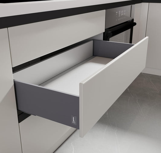 Kitchen Slim Tandem Box For Drawer System (Grey) (6 X 20 Inches)