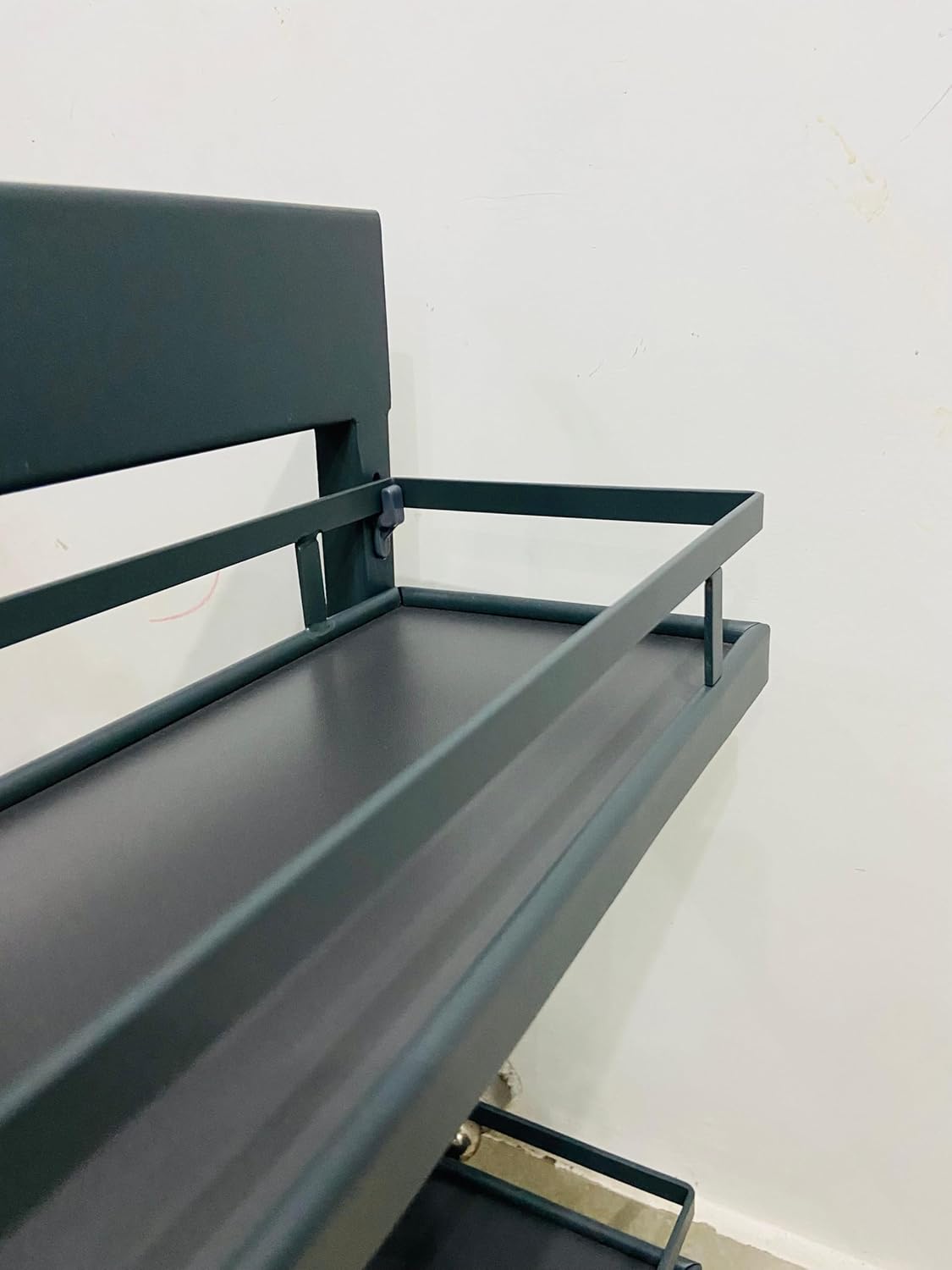 Kitchen Cabinet Width 8 Inches Bottle Pull Out Unit BPO with Soft Close || Grey Coated Finished (250 mm)