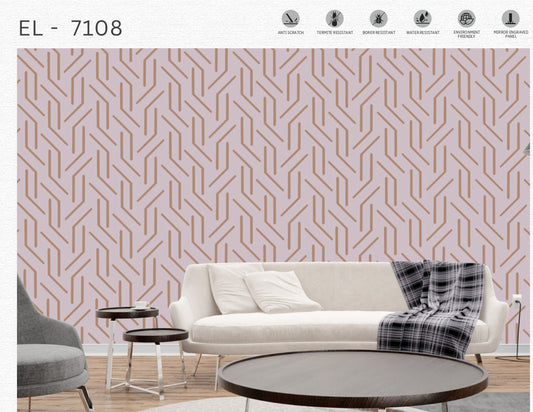 Designer Wall Panel - EL-7108 | 8X2 feet