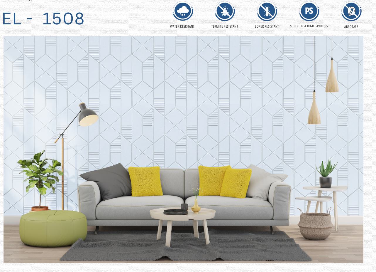 Designer Wall Panel - EL-1508 | 8X2 feet