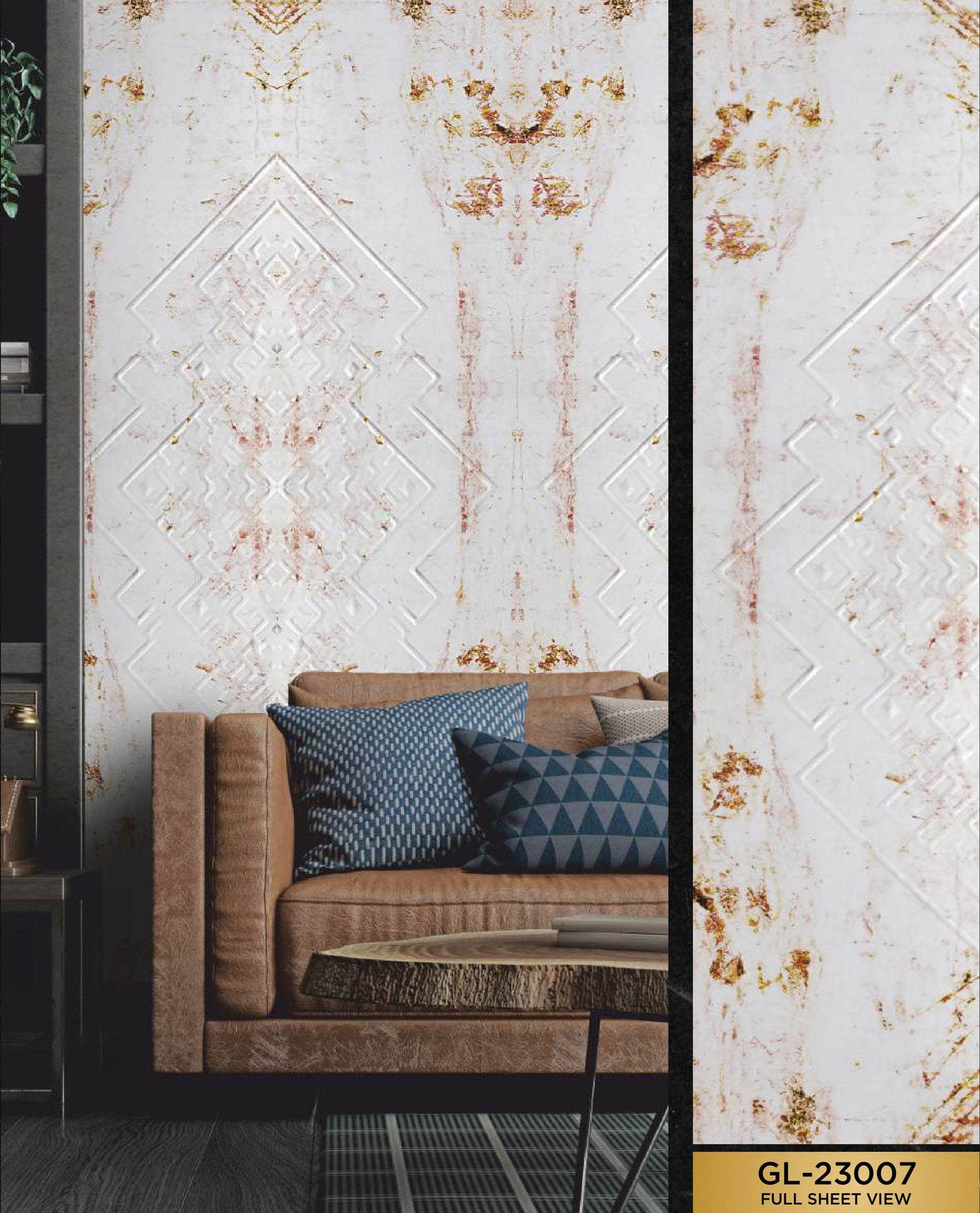 Designer Wall Panel - GL-23007 | 8X2 feet