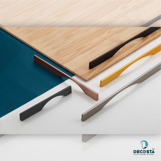 DAP3506 Cabinet Handle | Aluminium | Rosegold | SS Brush | Black