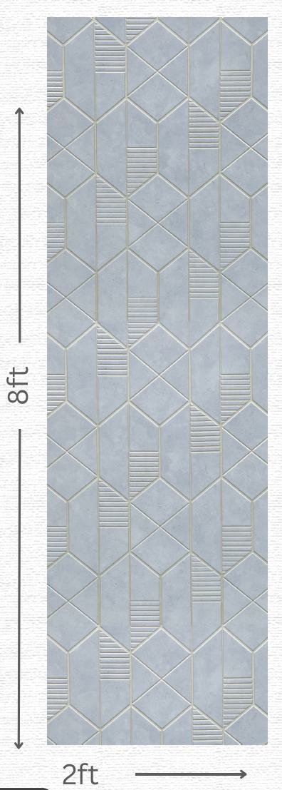 Designer Wall Panel - EL-1509 | 8X2 feet