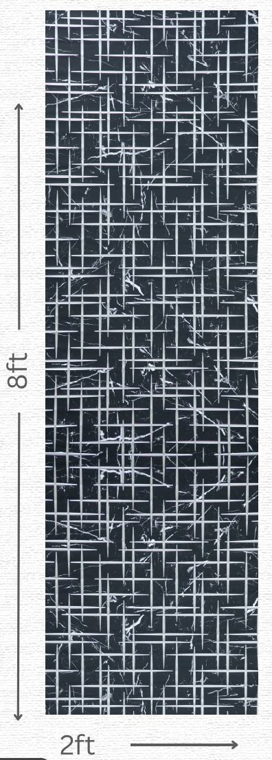 Designer Wall Panel - EL-1522 | 8X2 feet