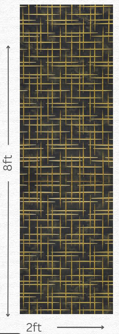 Designer Wall Panel - EL-1523 | 8X2 feet