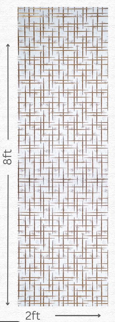 Designer Wall Panel - EL-1526 | 8X2 feet