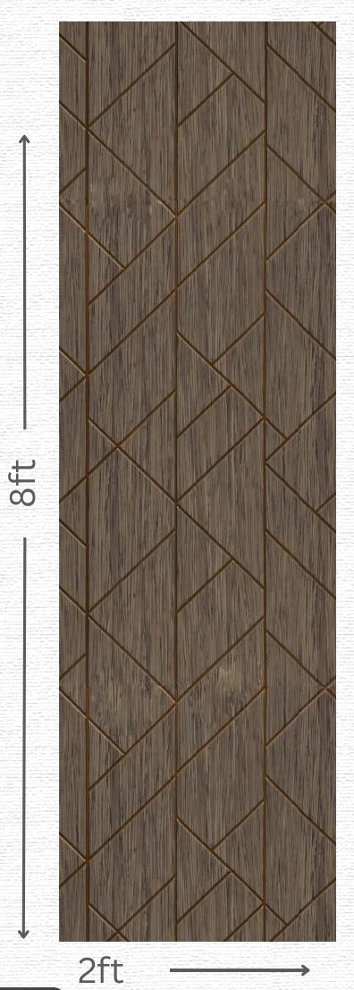 Designer Wall Panel - EL-1531 | 8X2 feet