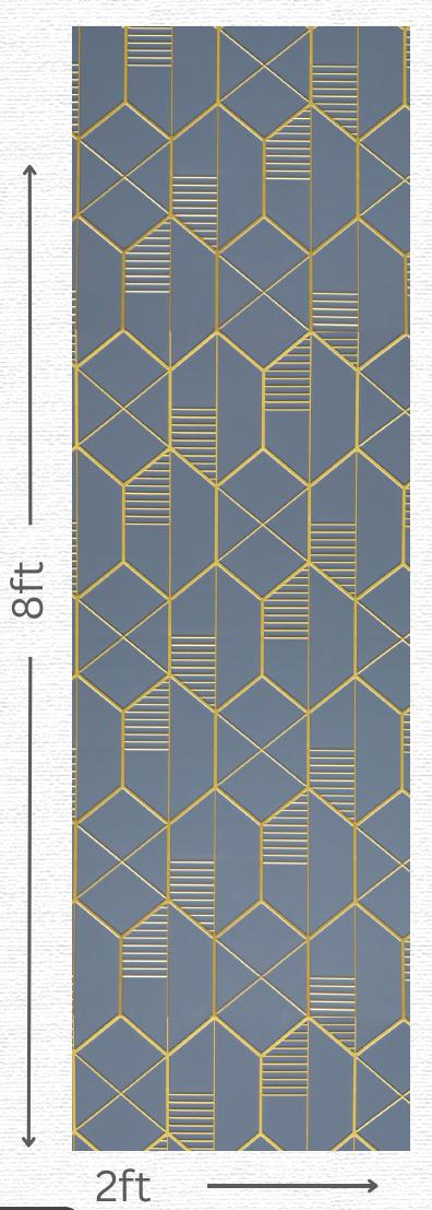 Designer Wall Panel - EL-1503 | 8X2 feet