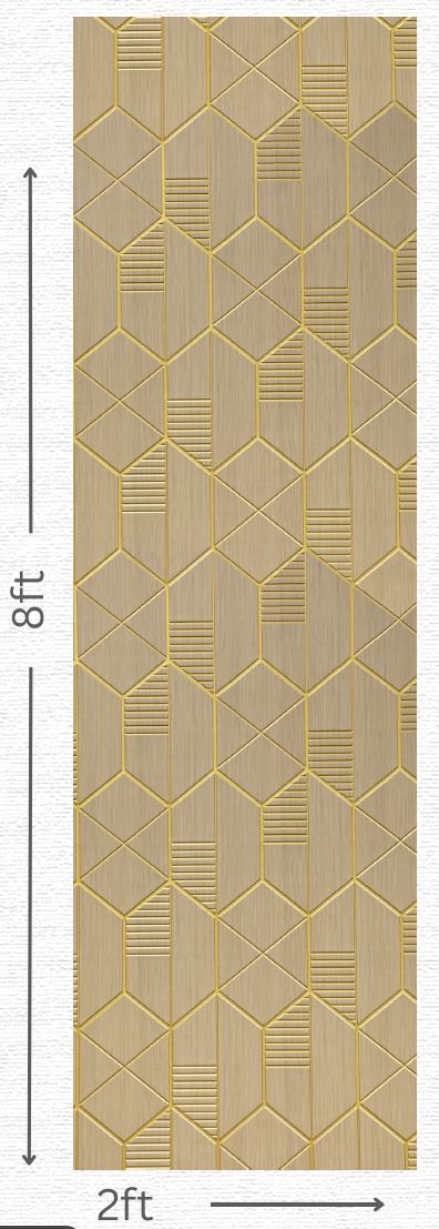 Designer Wall Panel - EL-1505 | 8X2 feet
