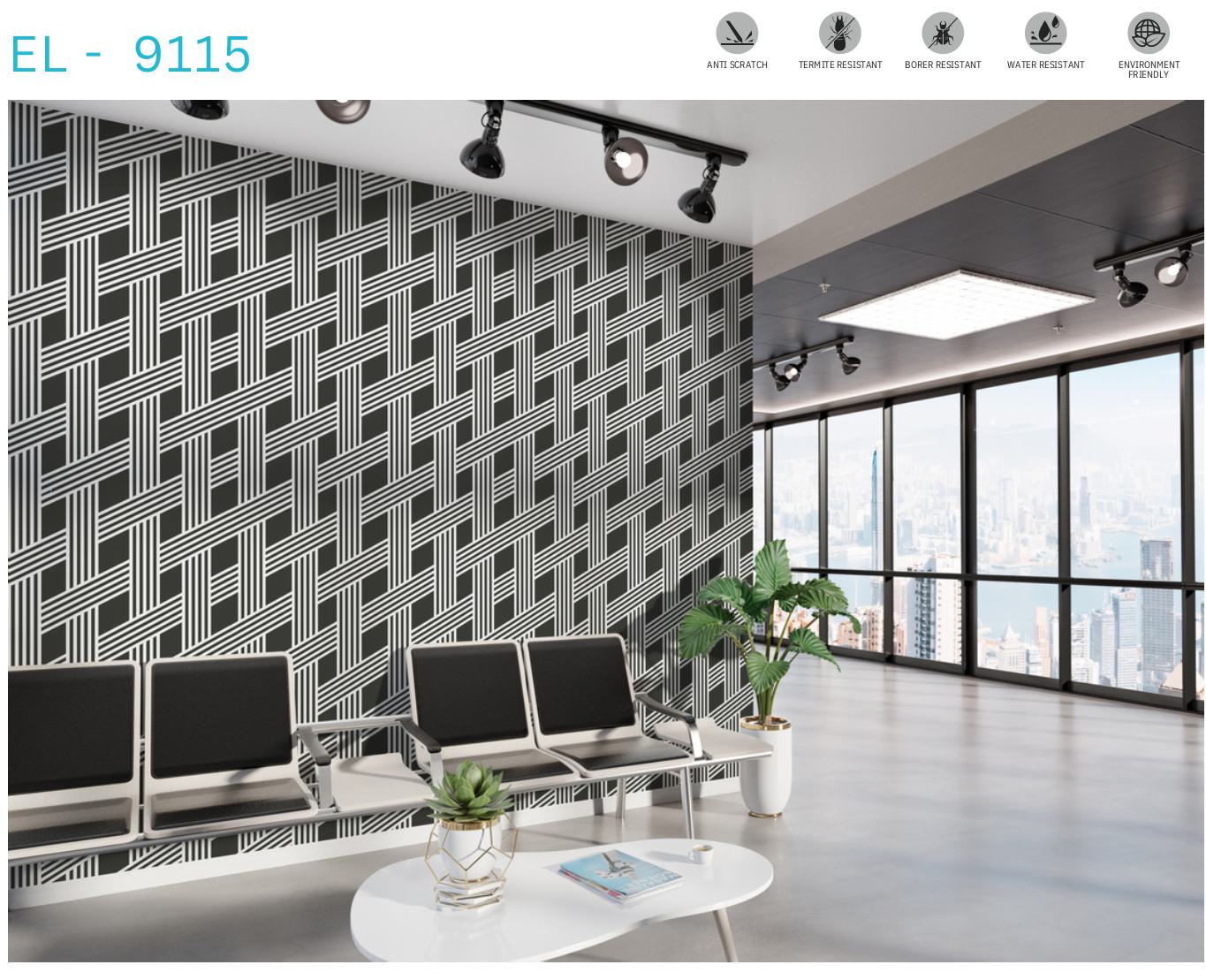 Designer Wall Panel - EL-9115 | 8X2 feet