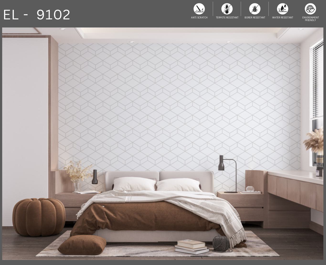 Designer Wall Panel - EL-9002 | 8X2 feet