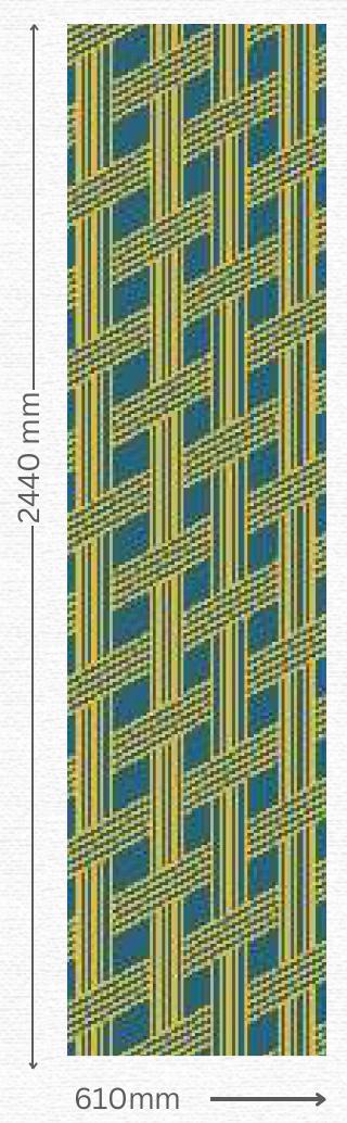Designer Wall Panel - EL-7112 | 8X2 feet
