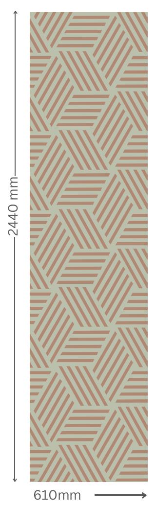 Designer Wall Panel - EL-7121 | 8X2 feet