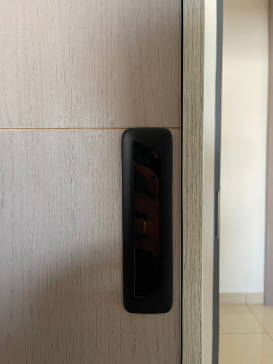 DC2602 Black Concealed Sliding Handle and Concealed Door Pull Handle and Wardrobe Drawer Conceal Handle 160 MM - 7 PC