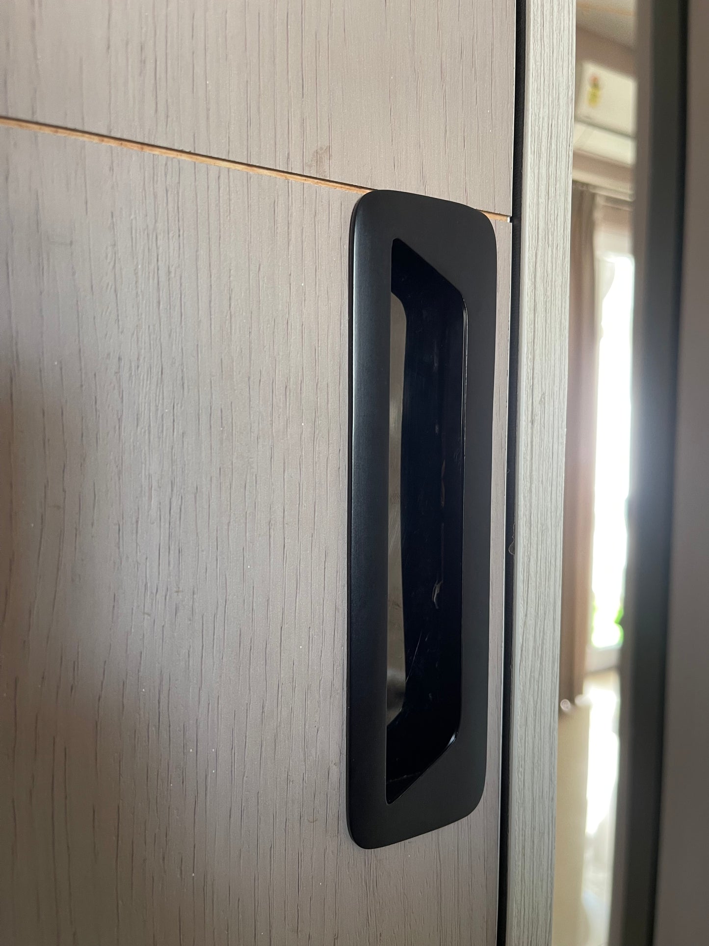 DC2602 Black Concealed Sliding Handle and Concealed Door Pull Handle and Wardrobe Drawer Conceal Handle 160 MM - 7 PC