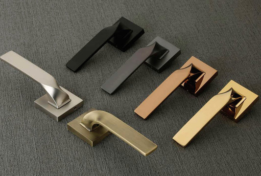 MH014 Lockfit Mortise Handle | Door Lock and Complete Handle Set | SS | Rosegold | Black | Brass Antique