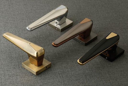 MH007 Lockfit Mortise Handle | Door Lock and Complete Handle Set | SS | Rosegold | Black | Brass Antique