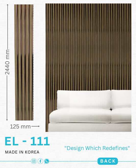 EL-111 Interior Louver Panel 2440mm x 125mm