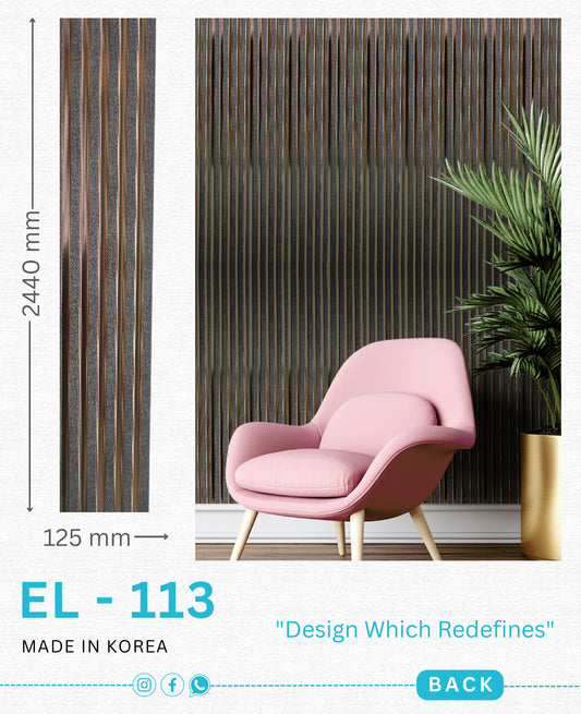 EL-113 Interior Louver Panel 2440mm x 125mm