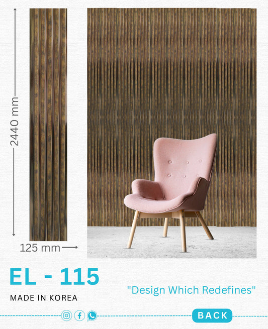 EL-115 Interior Louver Panel 2440mm x 125mm