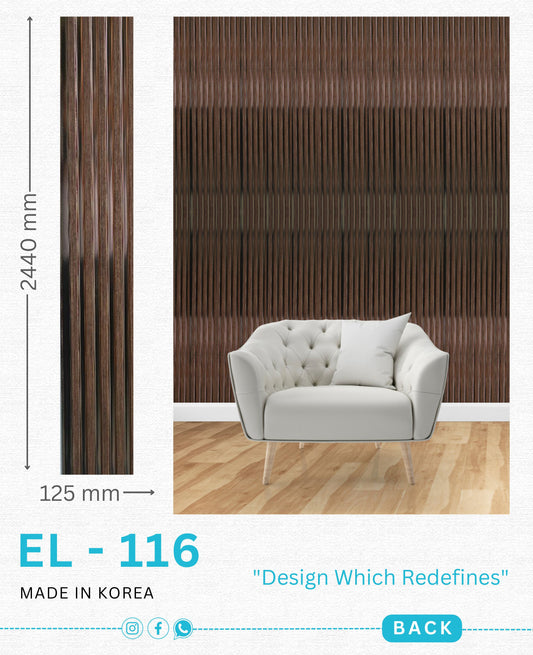 EL-116 Interior Louver Panel 2440mm x 125mm