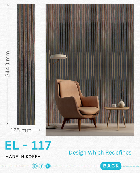 EL-117 Interior Louver Panel 2440mm x 125mm