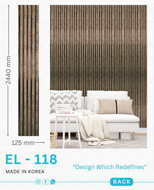 EL-118 Interior Louver Panel 2440mm x 125mm