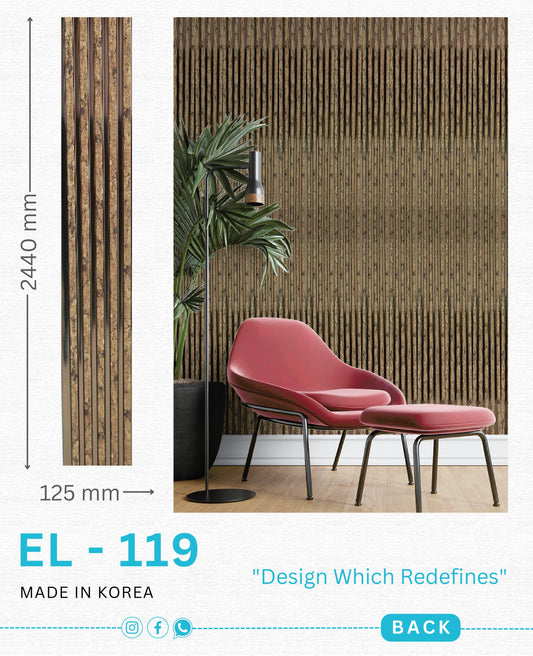 EL-119 Interior Louver Panel 2440mm x 125mm