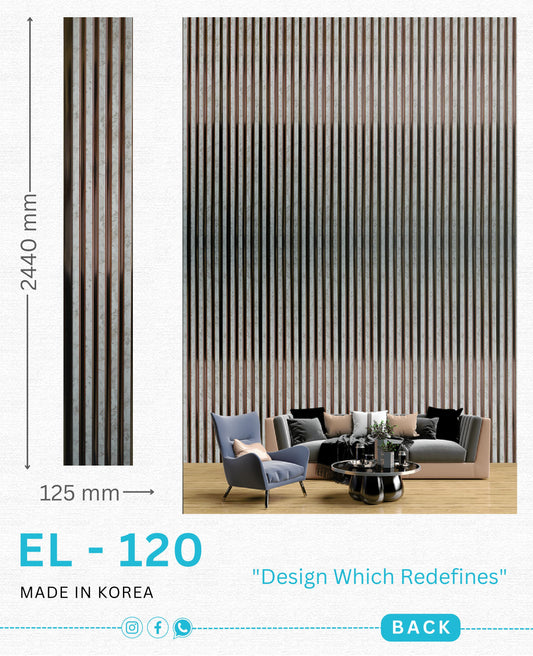 EL-120 Interior Louver Panel 2440mm x 125mm